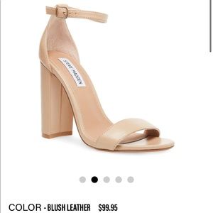 Steve Madden Carson Blush Leather Heels
